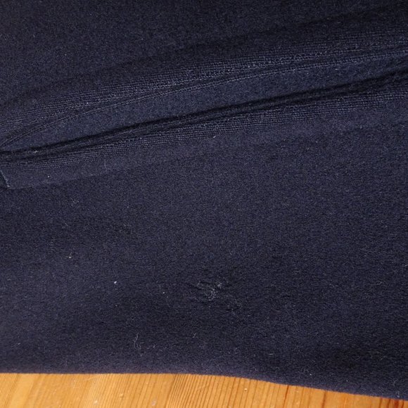 Vintage USN Navy "Naval Clothing Depot" WW2 Dark Blue Wool Pea Coat Size 38 - Picture 7 of 12